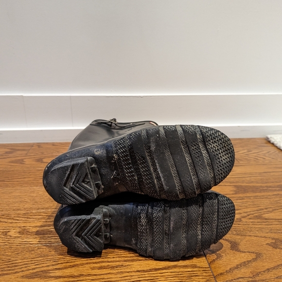 HUNTER Women's Tall Wide Fit Rain Boots size 6 in black - Picture 5 of 9